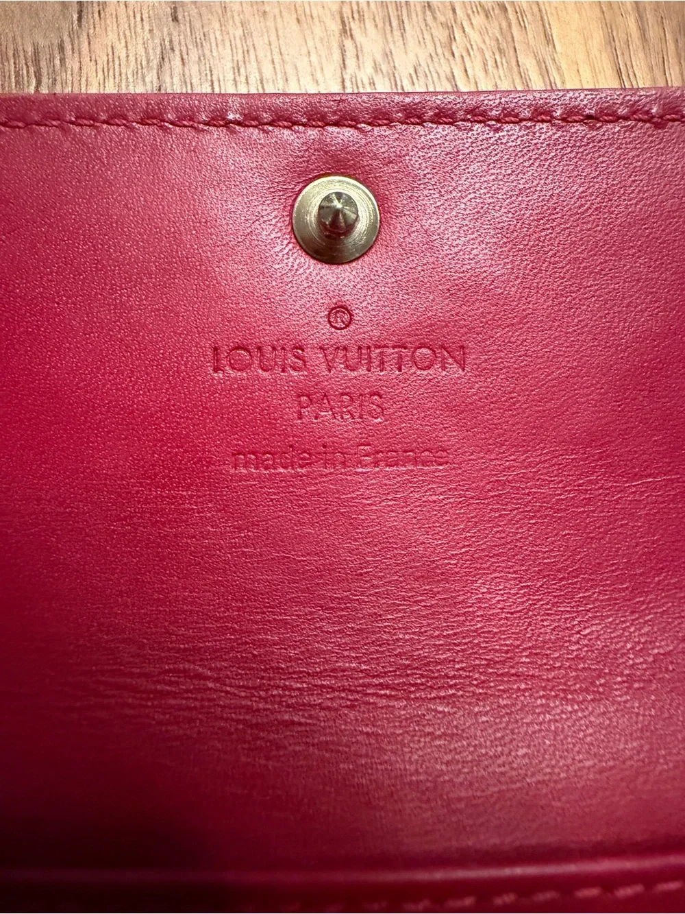Vintage Louis Vuitton Multiclés 4 key holder in Castilian Red Epi leather